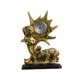 thumbnail image 3 of Reloj de mesa con estatua de animal, reloj decorativo para estante, decoración de mesa, escultura de estante Oso, 3 of 9