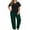 Green, variant on Langwyqu Plus Size Women Plaid Pajamas Set Long Sleeve V-Neck Casual 2 Piece Sleepwear Sets Xl-5Xl