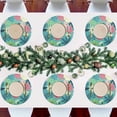thumbnail image 5 of GZHJMY Round Braided Placemats Set of 4 Palm Leaf Flower Hawaii Round PVC Woven Place Mats Indoor Washable for Kitchen Dining Tables 15 inch Heat Resistant Round Table Mats, 5 of 5