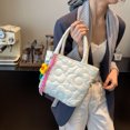 thumbnail image 3 of Bolso de mano para niña, estilo coreano, fresco y dulce, informal, sencillo, de gran capacidad, elegante y sencillo, para guardar cosas en la mano., 3 of 5