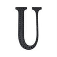 thumbnail image 2 of Balsa Circle 8" Black Solid Letter U Self-Adhesive Rhinestones Gems Sticker, 2 of 8
