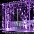 Perfect Holiday 300 LED Curtain String Lights Plug In With 8 Light