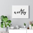thumbnail image 6 of Scripture Walls  Worthy Bible Verse Canvas Christian Wall Art Ready to Hang Unframed, 6 of 16