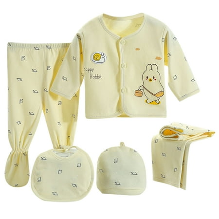 

KI-8jcuD Spring Clothing Suit Baby Sleeve +Bib Set Tops+Hat+Pants Girls Long Cartoon Outfits Boys 5Pcs Girls Outfits&Set Simple Cute Outfits Girls 3 Girls Outfit Girl Clothes 3-6 Months Layettes For