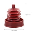 thumbnail image 2 of Raindrops Windshield Wiper Fluid Cap Oil Cap Red Plastic Replacement Part 1Set, 2 of 7