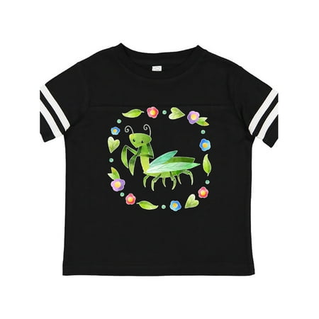 

Inktastic Praying Mantis with Flowers and Leaves Gift Toddler Boy or Toddler Girl T-Shirt