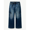 thumbnail image 4 of Justice Girls Cargo Wide Leg Jean, Sizes 6-18, Slim & Plus, 4 of 4