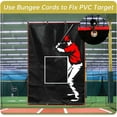 thumbnail image 5 of Kapler 6 x 8 ft Baseball and Softball Backstop with Strike Zone, PVC Vinyl Batting Cage Backdrop with Bungee Cords, 5 of 5
