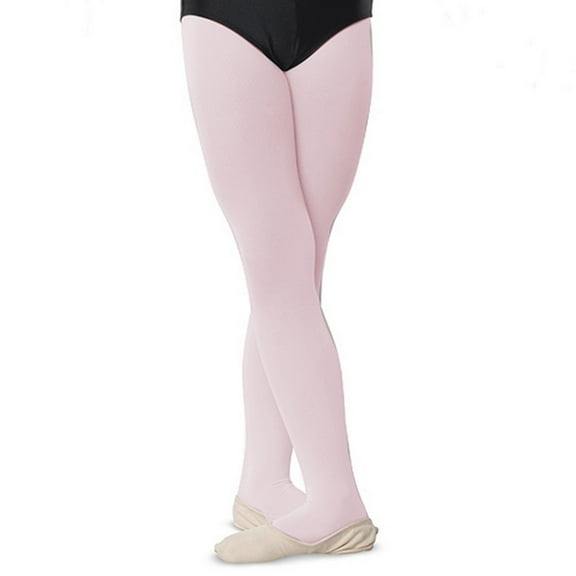 Danshuz Little Girls Ballet Pink Comfortable Nylon Stretch Tights 2-4