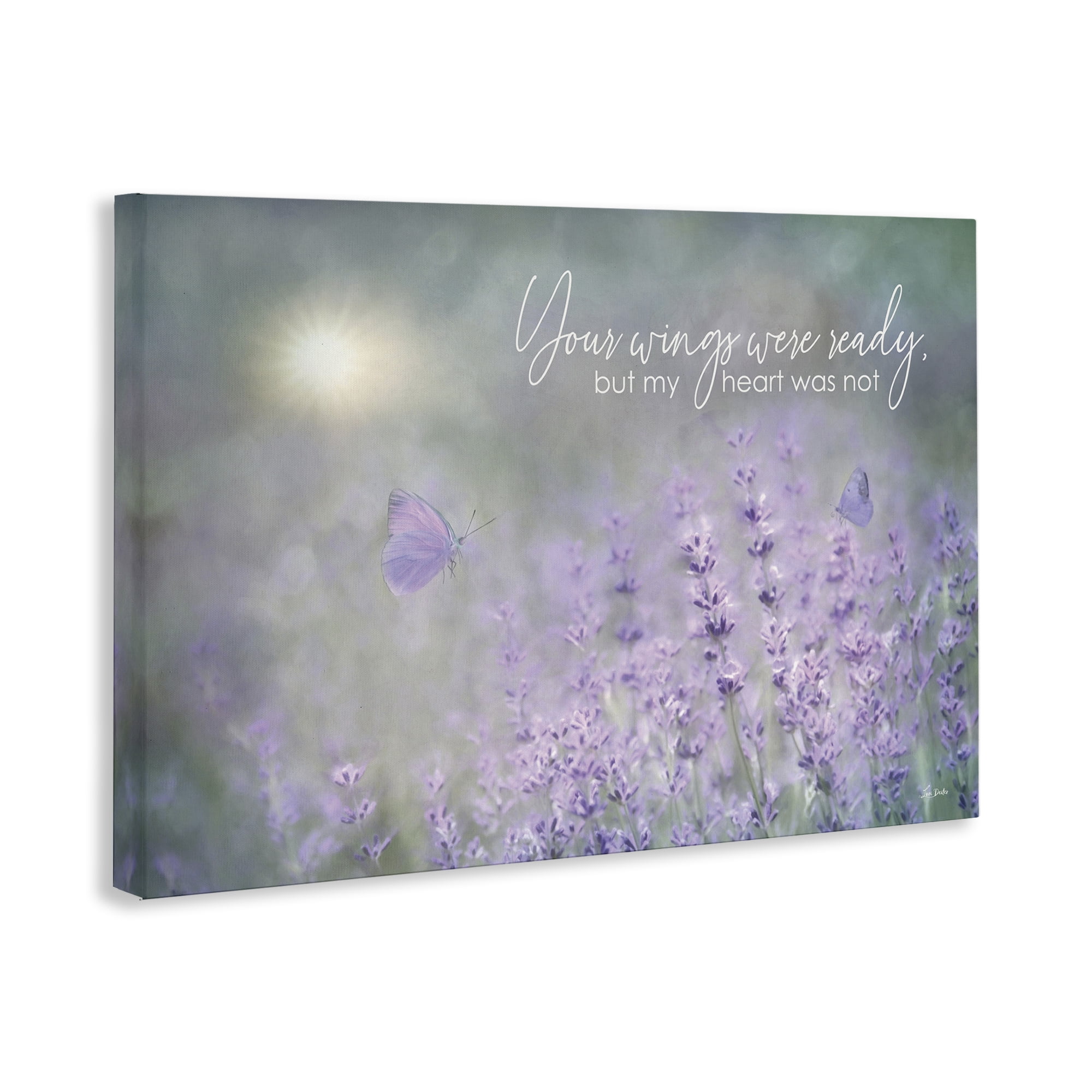 Stupell Industries Floral Grief Quote Plants & Flowers Painting Wrapped Canvas Art Print Wall Art, 24 x 16