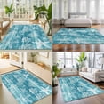 thumbnail image 4 of Area Rugs 4'x6'. Teal Coastal Carpet Runner Indoor Outdoor Rugs Home Decor Aesthetic, Summer Ocean Sea Waves Starfish Corals Non Slip Mats Washable Accent Rug for Living Room Bedroom, 4 of 8