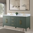 thumbnail image 2 of Vanity Art 72” Double Sink Bathroom Vanity Cabinet with Engineered Marble Countertop, 2 of 11