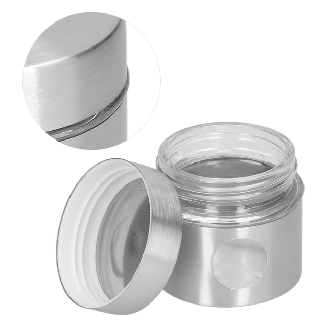 Spices Storage Bottle, Seasoning Jar Preservation Cans Stainless Steel Storage Tank Portable For Household Use
