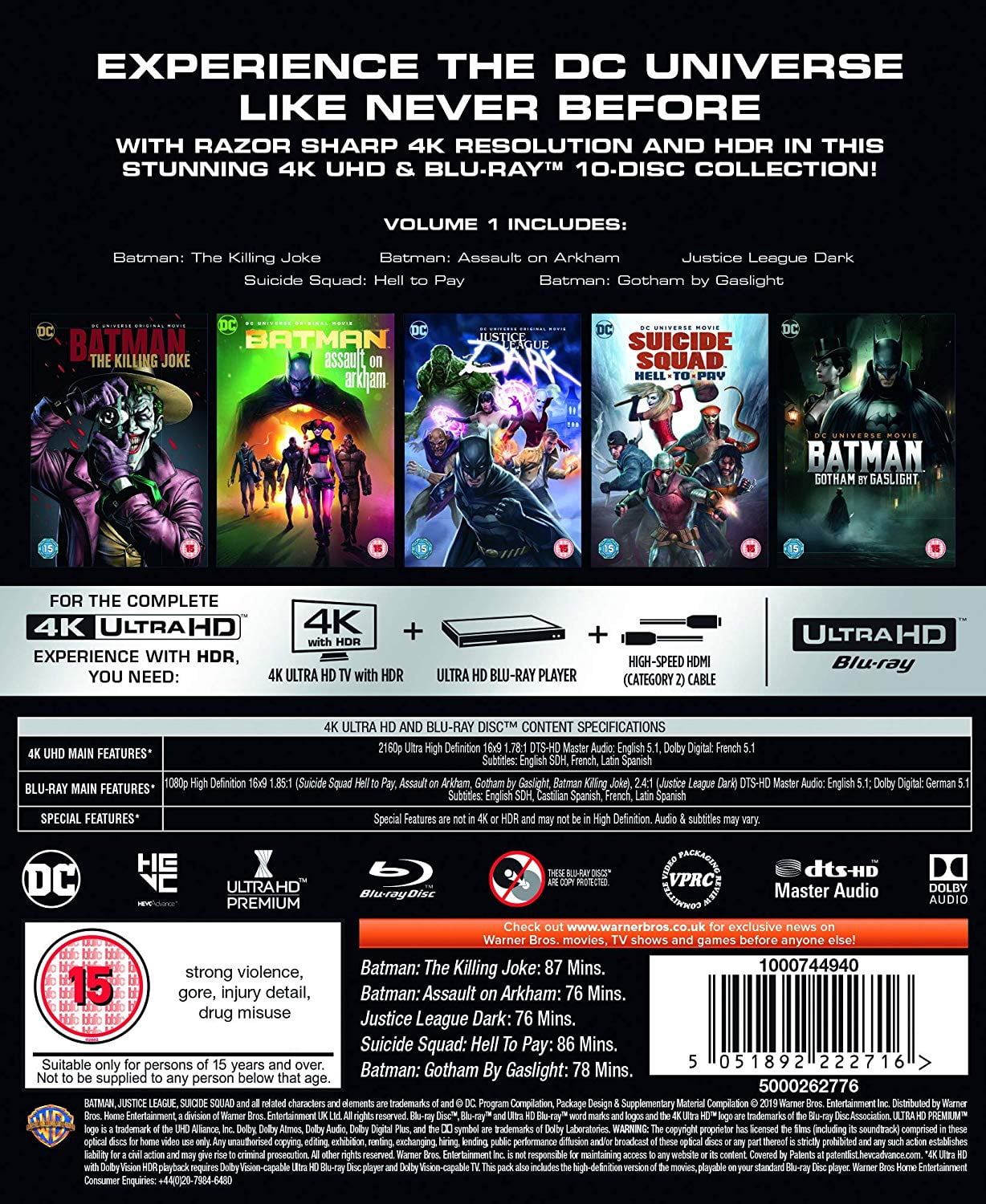 DC Comics, DC Universe Movie Collection, 4K Ultra HD - Walmart.com