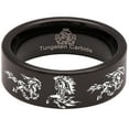 thumbnail image 5 of Flaming Horse Tungsten Carbide Ring, 5 of 9