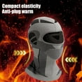 thumbnail image 3 of Winter Cycling Face Guard Warm Breathable Cold Weather Men Women Outdoor Windproof Skiing Motorbike Helmet Liner Hat Neck Gaiter Balaclava Hood, 3 of 8