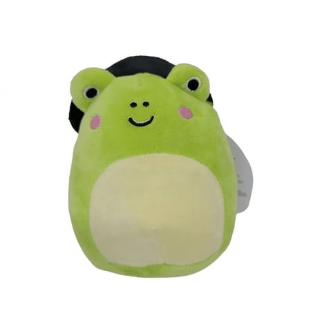 Squishmallows Official Kellytoys Plush 4.5 Inch Tomos the Witch Frog Halloween Edition Ultimate Soft Stuffed Toy