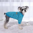 thumbnail image 4 of Dog Sweater, Classic Dog Sweaters for Small Dogs, Warm Soft Pet Clothes for Puppy, Medium Large Cat, Dogs Girl or Boy, Dog Shirt for Winter Christmas - Sky Blue, L, 4 of 9