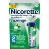 Nicorette Nicotine Uncoated Lozenge to Stop Smoking, 2mg, Mint Flavor - 24 Count