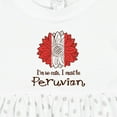 thumbnail image 4 of Inktastic I'm So Cute, I Must Be Peruvian Flag Sunflower Girls Baby Dress, 4 of 5