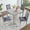 Silver Grey#8, variant on Dining Sets 5 Piece Wooden Dining Table Set, Kitchen Table Set with a Rectangular Table and 4 Upholstered Chairs, Wooden Dining Room Table with Crystal Decoration and Chairs Set, Silver grey,Wooden D