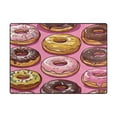 thumbnail image 5 of Yayeee Area Rugs for Living Room 5.2'x4' Non Slip Washable Bedroom Floor Carpet, Cute Doughnuts Pattern, 5 of 6