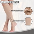 thumbnail image 5 of ATJIA 2 Pairs Women Footless Medical Compression Stockings 15-20mmhg Socks Calf Sleeve for Calf Pain Relief, 5 of 9