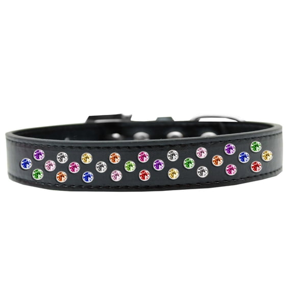 Dog, Puppy Pet Fashion Collar, "Confetti Crystal Rimsets Sprinkles"