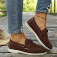 thumbnail image 6 of Samdudou Womens Loafers Casual Slip On Flat Shoes Closed Toe Faux Suede Moccasins Lightweight Walking Footwear for Daily Office Use, 6 of 9
