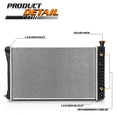 thumbnail image 6 of M-AUTO 1690 OE Style Aluminum Radiator fits Chevrolet C1500 Pickup (1988-1999),GMC C3500 Pickup (1988-1994) 4.3L/5.0L/5.7L AT, 6 of 10