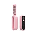 thumbnail image 2 of Portable Foldable Mini Hair Straightening Comb, Wireless Rechargeable, Digital Temperature Control, Negative Ion, Heated Teeth for Damage-Free Styling, 2 of 5