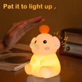 thumbnail image 4 of Linda luz nocturna de elefante para niños, novedosas luces nocturnas LED temporizadas con animales, lámpara para dormir regulable de 2 niveles recargable por USB para guardería, 4 of 5