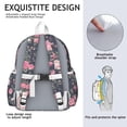thumbnail image 5 of Pioneer Flower Backpack for School,Cute School Bag,Schoolbag with Adjustable Shoulder Straps & Padded Back,13.4"x11"x4.7", 5 of 6