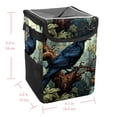 thumbnail image 5 of Crow Foldable Car Trash Bin with Lid, Leak-proof Mini Trash Can, Hanging Storage Bag for Car, 5 of 6
