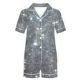 thumbnail image 7 of Vetsdori Shorts & Top Pajamas Sets for Women Button up PJS Homewear Lightweight,2 Pieces Womens Pajamas Pj Sets, 7 of 7