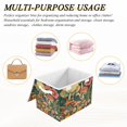 thumbnail image 6 of Yayeee Collapsible Cube Storage Bin with Lid Fabric Closet Decorative Basket with Handles, Floral Mushroom, 6 of 7