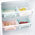 thumbnail image 4 of Retractable Fridge Organizer Pull Out Drawer Refrigerator Clip On Under Shelf Basket for Kitchen Storage Fits for Fridge Shelf Under 0.43 Inch, 4 of 8