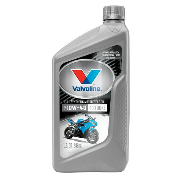 Valvoline 4Stroke Motorcycle SAE 10W40 Full Synthetic Motor Oil, 1