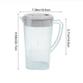 thumbnail image 4 of Plastic Beverage Dispenser Pitcher | Cold Drink Jug with Lid | Iced Coffee Tea Juice Container | Large Capacity Refrigerator Water Carafe for Home Kitchen Office, 4 of 8