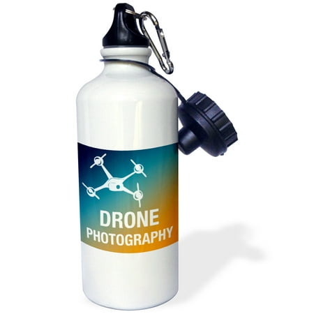 3dRose Blue and Orange Drone Photography on flight, Sports Water Bottle, 21oz 3dRose Blue and Orange Drone Photography on flight, Sports Water Bottle, 21oz
