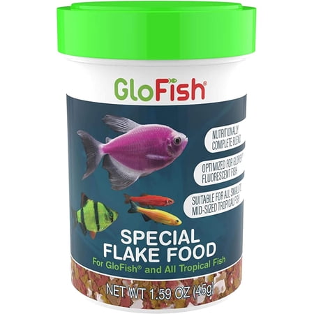 GloFish Special Flake Dry Fish Food for Brightness, 1.6 oz - 77003