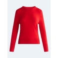 thumbnail image 5 of Free Assembly Women's and Women's Plus Cashmere Sweater with Long Sleeves, Sizes XS-4X, 5 of 6