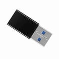 thumbnail image 3 of 2 adaptadores de carga de datos OTG USB 3.0 A macho a USB-C 3.1 tipo C hembra, color negro, 3 of 14