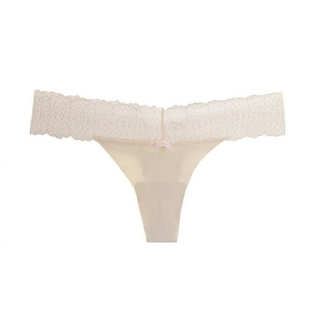 VMESZQFG Underwear for Women Seamless Soft Womens Bikini Panties Microfiber Seamless Lace Thongs For Women No Show Thong Underwear Lady Breathable Comfort Women Cotton Underwear Bikini Pack