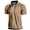 Khaki, variant on Mens Polo Shirts Contrast Ribbed Collar Men'S Polo Shirts Racing Wrinkle-Resistant Polo Shirts For Men Breathable Summer