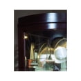 thumbnail image 3 of Curved 5 Shelf Corner Curio Cabinet in Cherry Brown, 3 of 7