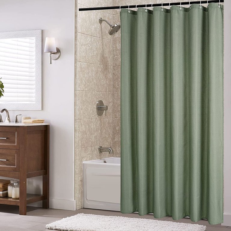 SPXUBZ Game On Shower Curtain Retro Gaming Level Up Bathroom Curtains,  Machine Washable, Water-Repellent Green 72x72inch 