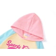 thumbnail image 3 of Serdomi Girls Hoodie Sweatshirts - Soft Long Sleeve Pullover Stylish Colorblocking Blue Pink Yellow Sports Size 16/18, 3 of 7