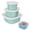 Green, variant on Cook with Color Mixing Bowls Set Silicone Food Storage Containers with Lids, Cook with Color Bowls with Measurement Scale, Divided Snack Prep Bowls, Green