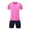 Pink, variant on HOMADLES Teen Boys Sets 2 Piece Breathablle Tee and Elastic Waist Short Outfits Light Blue M